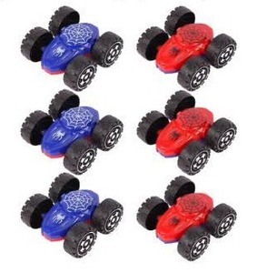 lot 1969 image: LITTLECUCU 6-Pack Spider Web Design Toddler Toy Cars