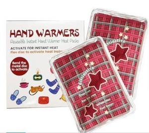 lot 1971 image: Coldcool Reusable Hand Warmers Snap Heat Pack with Gel Pouch