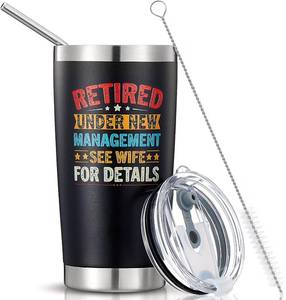 lot 1981 image: Retirement Insulated Tumbler with Humorous Text