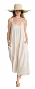 lot 1986 image: Beach Life by Gottex Resort Collection Linen Romper Natural XSS