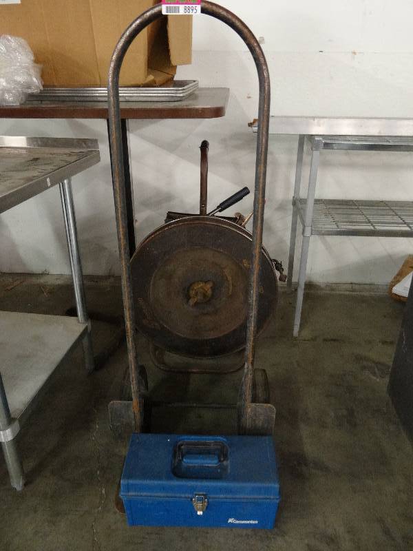 lot 8895 image: Black Dolly and Tool Box