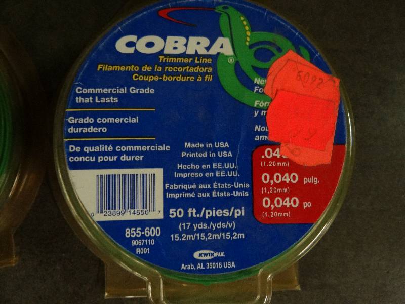 lot 4118 image: 3 Bags of Cobra Trimmer Line