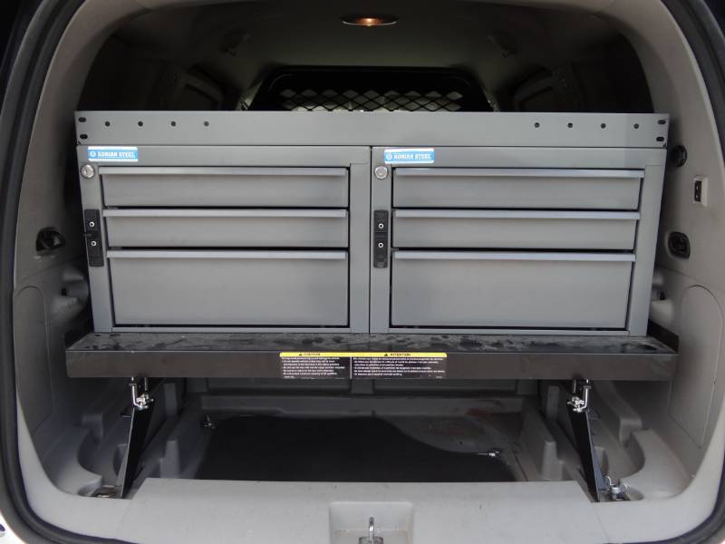 lot 1 image: Adrian Steel Pull Out Tool Box For Vehicle with Guard