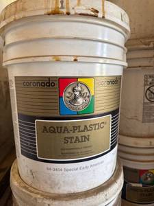 lot 735 image: 5-Gallons Coronado Wood Stain already tinted Brown