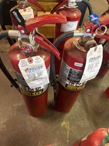 lot 746 image: Two fire extinguishers full