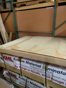 lot 906 image: 4x8 quarter inch MDA BID IS PER A SHEET For Example 100 sheets in a lot your bid will be 100 x your bid