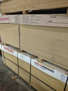 lot 927 image: 4x8 sheets of half inch pine core BID IS PER A SHEET For Example 100 sheets in a lot your bid will be 100 x your bid
