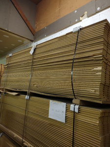 lot 935 image: 4x8  Slatwall Panels BID IS PER A SHEET For Example 100 sheets in a lot your bid will be 100 x your bid