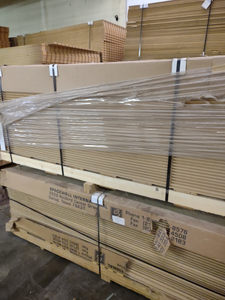 lot 937 image: 4x8 Slatwall Panels BID IS PER A SHEET For Example 100 sheets in a lot your bid will be 100 x your bid