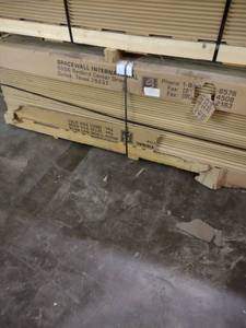 lot 938 image: 4x8 Slatwall Panels BID IS PER A SHEET For Example 100 sheets in a lot your bid will be 100 x your bid