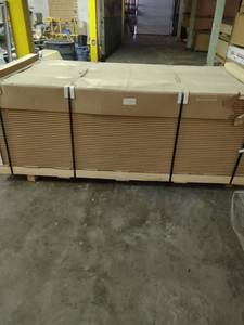 lot 939 image: 4x8 Slatwall Panels BID IS PER A SHEET For Example 100 sheets in a lot your bid will be 100 x your bid