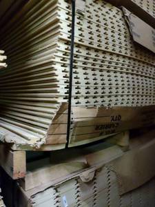 lot 941 image: 4x8 Slatwall Panels BID IS PER A SHEET For Example 100 sheets in a lot your bid will be 100 x your bid