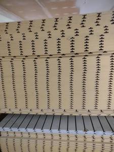 lot 957 image: 4 ft x 8 ft 4 in slatwall sheets BID IS PER A SHEET For Example 100 sheets in a lot your bid will be 100 x your bid
