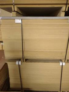 lot 959 image: 4 ft x 8 ft  slatewall sheets  BID IS PER A SHEET For Example 100 sheets in a lot your bid will be 100 x your bid