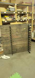 lot 3102 image: Industrial Wood Storage gun with Multiple Slots