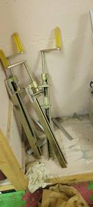 lot 3108 image: Bessey Bar Clamps Set - Metal Woodworking Clamps with Yellow Handles