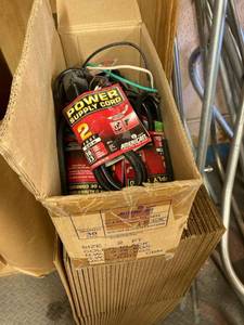 lot 7149 image: Box of 2 foot black power supply cord