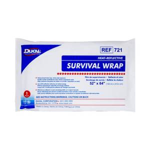 lot 2031 image: Dukal 721 Emergency Survival Blanket Mylar Wrap  Thermal Properties, Convenient Storage  Protection Against Wind, Rain, Sun  Diverse Functionality for Outdoor Enthusiasts & Responders  Pack of 25