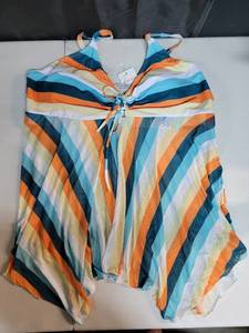 lot 2041 image: Finwanlo 2 piece swimwear boyshort tank top, 3xl