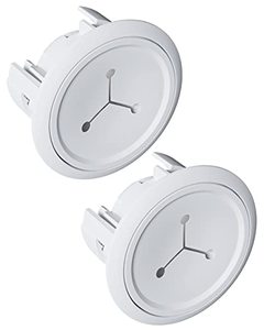 lot 2043 image: ECHOGEAR TV Cord Hider - 2.5 Mini in Wall Cable Management Kit Cord Concealer for Wall Mounted TVs - Easy 3-Step Install wLocking Winged Grommets for Secure Fit - White