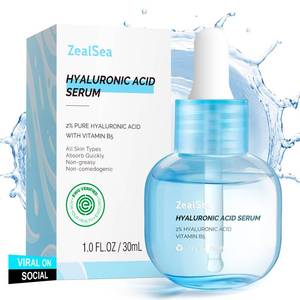 lot 2072 image: ZealSea Hyaluronic Acid Serum for Face, Hydrating Microneedling Serum, EWG Certified for Sensitive Skin, Vegan Fragrance Free Non-Comedogenic Absorb Quickly, Pure Hyaluronic Acid Anti-Aging 1 Oz