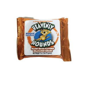 lot 2076 image: 3pk - Heavenly Hounds - Peanut Butter Flavored Relaxation Square - 2 oz.