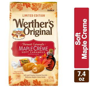 lot 2095 image: Werther s Original Harvest Maple Creme Soft Caramel Candy 7.4 oz