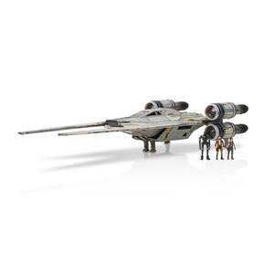 lot 2109 image: Star Wars Micro Galaxy Squadron U-wing Starfighter - 12-Inch Vehicle with Foldout Wings, Troop Bay, Sniper Gun, and Three 1-Inch Micro Figure Accessories