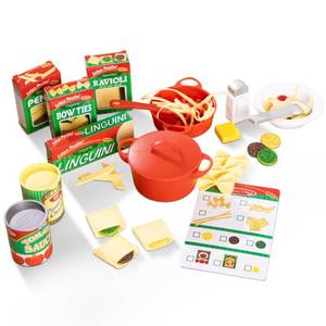 lot 2110 image: Melissa & Doug Prepare & Serve Pasta Play Food Set