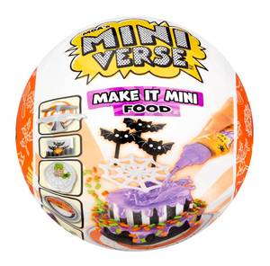 lot 2114 image: MGAs Miniverse Make It Mini Food Spooky Treats Series 2 Mini Collectibles - Seasonal, Beetlejuice Beetlejuice Blind Pack, DIY, Resin Play, Replica Food, NOT Edible, Collectors, 8