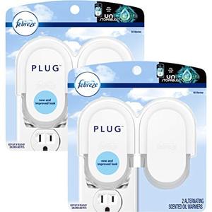 lot 2159 image: Febreze Air Freshener, Noticeables Air Freshener, Dual Scented Oil Warmer, 2 Pack of 2