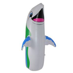 lot 2196 image: Swim Central Inflatable Dancing Dolphin Poolside Bop Bag - 36