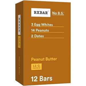 lot 2254 image: RX BAR PROTEIN BAR PEANUT BUTTER, 12-1.38oz bars