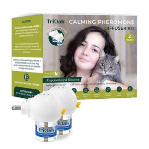 lot 2270 image: TriOak Calming Pheromone Cat Diffuser, 2 pack
