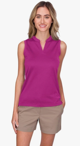lot 2288 image: Womens Quick Dry Polo Shirt - Sleeveless and Collarless Golf Shirts w 4-Way Stretch Fabric and UV Protection 2XL Stock photo not exact