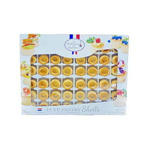 lot 2290 image: La Boulangerie Des Gourmets Puff Pastry Shells, 96 pieces 20.32oz