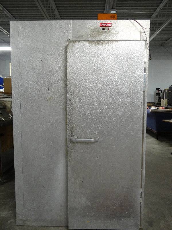 lot 2259 image: McCray Aluminum Step-In Freezer, Model # 150-1s-5