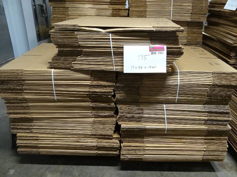 lot 2263 image: 175 Boxes Size 17 X 11 12 X 15H