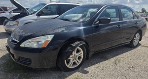 lot 13234 image: 2007 Honda Accord, BLACK