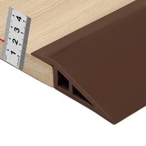 lot 1045 image: BNELL Carpet & Floor Edging Trim Strip,Self Adhesive-PVC Floor Transition Strip,Threshold Transitions Suitable for Threshold Height Less Than 15mm (6.56FT_Coffee)