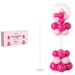 lot 1997 image: Bezente 8PCS Balloon Stand Kits, Tabletop Balloon Sticks Holder with Base for Table Desktop Centerpiece Party Decoration, Reusable Balloon Column Stand kit for Birthday,Wedding,Baby Shower, Anniversar