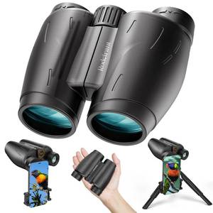 lot 2082 image: 25X30 HD Binoculars for Adults with Universal Phone Adapter,Tripod and Tripod Adapter- Large View Waterproof Binoculars with Super Bright for Bird Watching,Hunting,Theater and Concerts