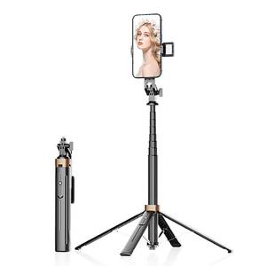 lot 2089 image: XINBAOHONG Selfie Stick, Extendable Tripod Stand with Bluetooth Remote for iPhone Android Phone, Compact Size & Lightweight