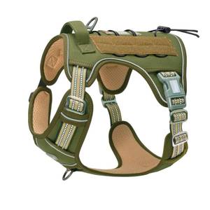 lot 2161 image: AUROTH Tactical Dog Harness for Large Dogs No Pull Adjustable Pet Harness Reflective K9 Working Training Easy Control Pet Vest Military Service Dog Harnesses