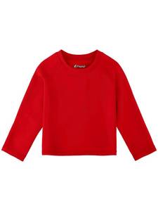 lot 2163 image: Feyoyi Unisex Baby Rash Guard Shirts SPF Long Sleeve Swim Shirts Sun Protection Rashguard Swimwear for Toddler Boys Girls Neon Red,12-18 Months