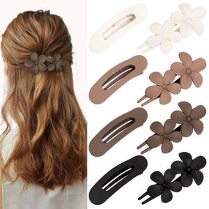 lot 2185 image: Flat Hair Clips for Women, Lay Down Claw Clips for Thick Thin Hair, Alligator Hair Clips Barrettes