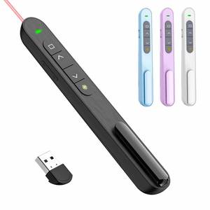 lot 2210 image: QUI Presentation Clicker for PowerPoint, RF 2.4GHz USB Wireless Presenter Remote with Volume Control, PowerPoint Clicker Slide Advancer for Mac, Windows, Laptop, Keynote