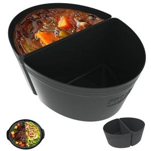 lot 2217 image: FROVEN 8 QT - 8.5 QT Silicone Slow Cooker Divider Liners Reusable, Compatible with Ninja (MC1001) (MC1010) Crock-Pot (SCCPVFC800-DS) (SCV800) Hamilton Beach 33480 & Most 8QT- 8.5QT Oval Slow Cookers
