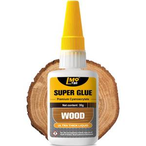 lot 2225 image: Wood Super Glue Liquid, Clear Instant Cyanoacrylate Adhesive for Wood Crafts Repair Woodworking, All Purpose CA Glue for Shoe Ceramic Plastic Leather Glass Model Metal Pottery Aquarium Porcelain Stone