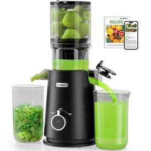 lot 5257 image: Juicer Machines, ECOSELF 4.35 Large Feed Chute for Family Needs, Professional Cold Press Juicer For Whole Fruits & Vegetables, Self Feeding Effortless for Batch Juicing, Easy to Clean